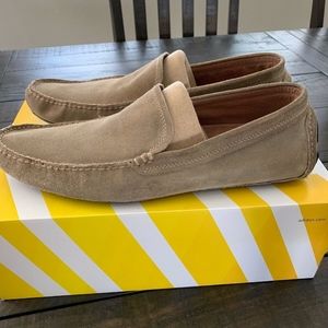 Banana Republic Suede Driver Penny Loafers -12
